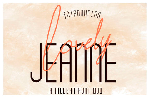 Lovely Jeanne Font Attype studio 