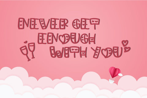 Lovely - Love Handwritten Font Font Dm Letter Studio 