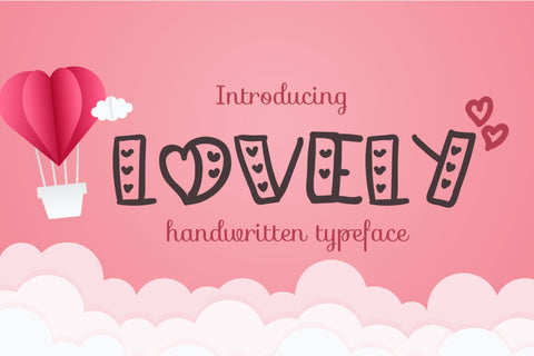 Lovely - Love Handwritten Font Font Dm Letter Studio 