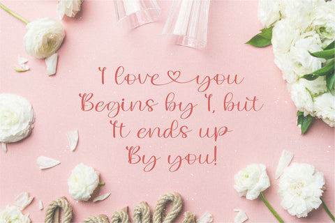 Lovely Melany Font Qwrtype Foundry 