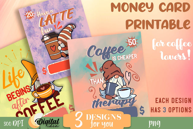 Lovely money holders with dwarfs | Funny&cute dwarfs | Coffee and Dwarf money holders SVG Evgenyia Guschina 
