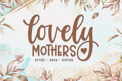 Lovely Mothers Font Duo Font Rastype 