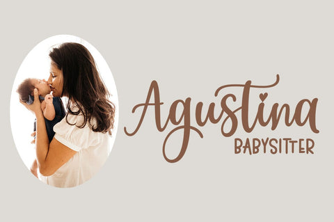 Lovely Mothers Font Duo Font Rastype 
