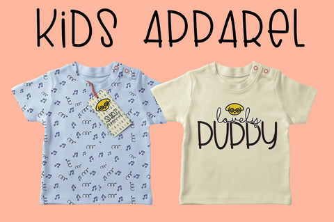 Lovely Puppy - Font duo with bonus Font Dm Letter Studio 