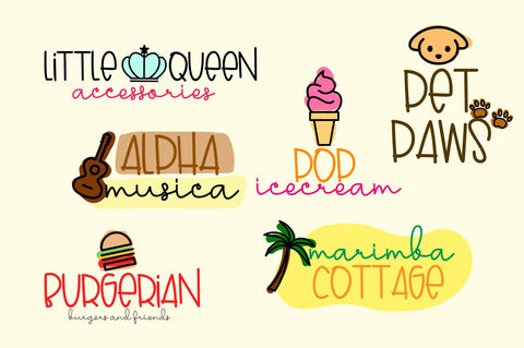 Lovely Puppy - Font duo with bonus Font Dm Letter Studio 