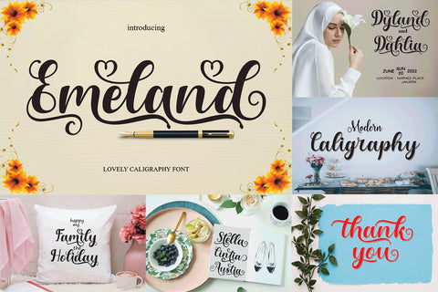 Lovely Script Font Bundle Font Rtceative 