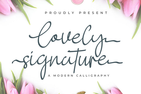 Lovely Signature Font LetterdayStudio 