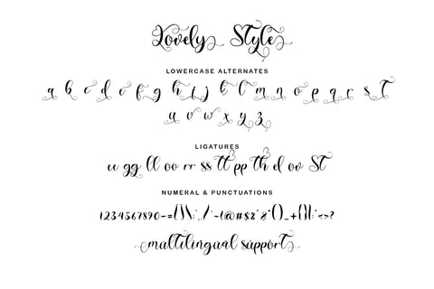 Lovely Style Font Prasetya Letter 