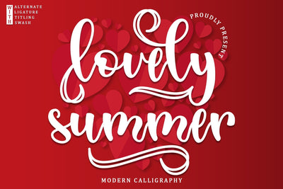 Lovely Summer Font Sakha Design Studio 