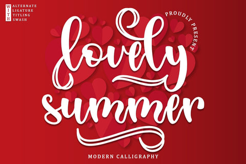 Lovely Summer Font Sakha Design Studio 