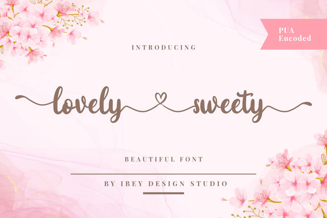 Lovely Sweety - Beautiful Font Font Ibey Design 