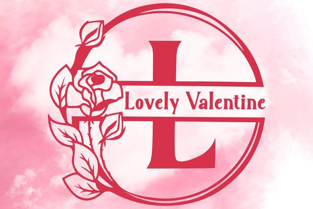 Lovely Valentine Monogram Font Prasetya Letter 