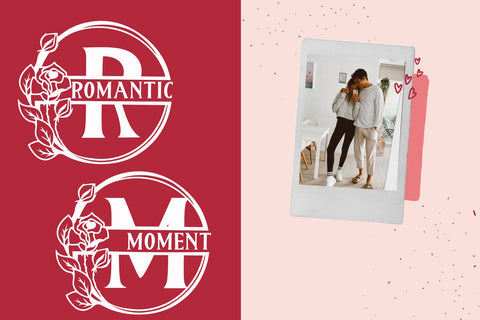 Lovely Valentine Monogram Font Prasetya Letter 