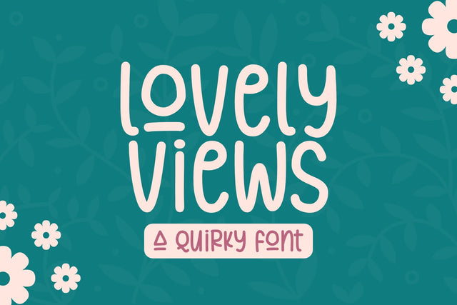 Lovely Views - a Quirky Font Font nhfonts 