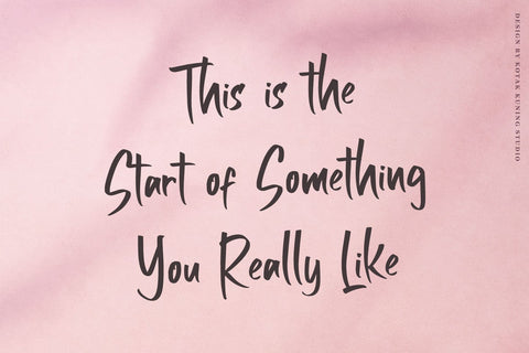 Lovelyn Robertine Handwritten Font Font Kotak Kuning Studio 