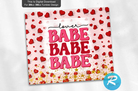 Lover babe 20 oz / 30 oz Tumbler PNG Sublimation Regulrcrative 