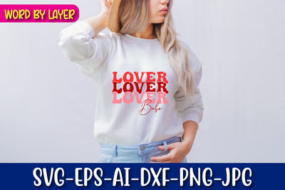 Lover Babe Retro Valentine's Day Design SVG Blessedprint 