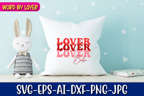 Lover Babe Retro Valentine's Design SVG Blessedprint 