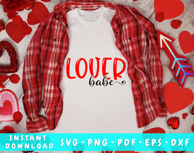 Lover Babe SVG, Valentine's Day SVG SVG HappyDesignStudio 