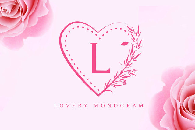 Lovery Monogram Font LetterdayStudio 