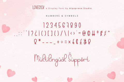 Lovesick - Display Font Font Alpaprana Studio 