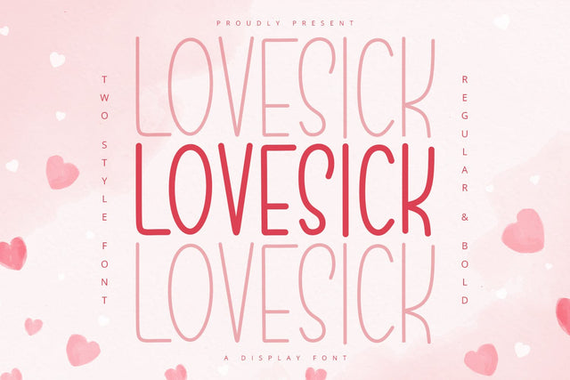 Lovesick - Display Font Font Alpaprana Studio 