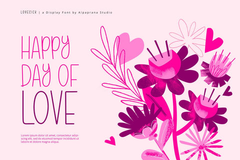 Lovesick - Display Font Font Alpaprana Studio 