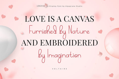 Lovesick - Display Font Font Alpaprana Studio 