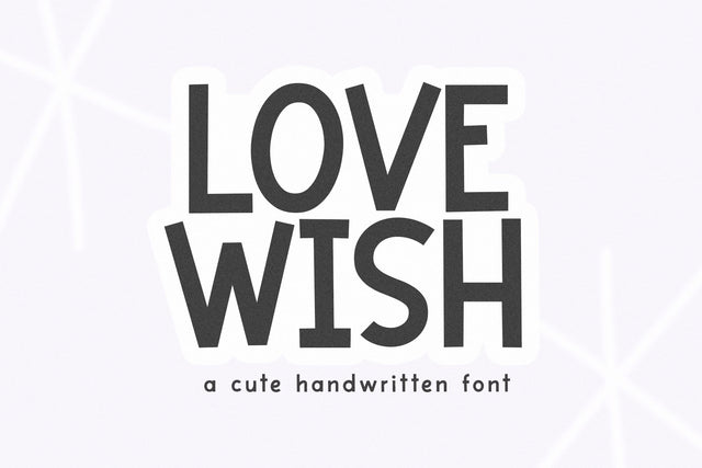 Lovewish - Fun Handwritten Font Font KA Designs 