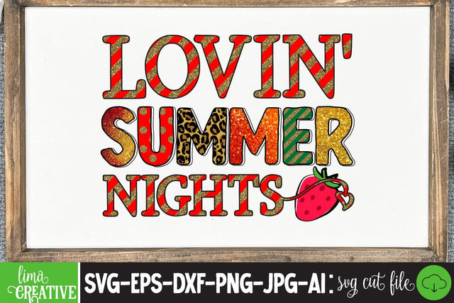 Lovin' Summer Night Sublimation PNG Sublimation Insomnia Std 