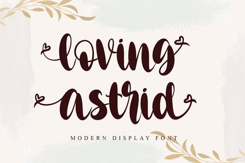 Loving Astrid Font Letterara 