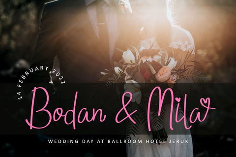 Loving February - Valentine Font Font Illushvara Design 