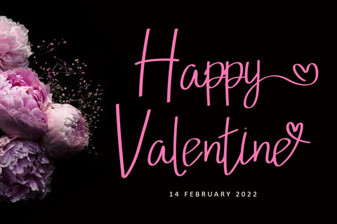 Loving February - Valentine Font Font Illushvara Design 