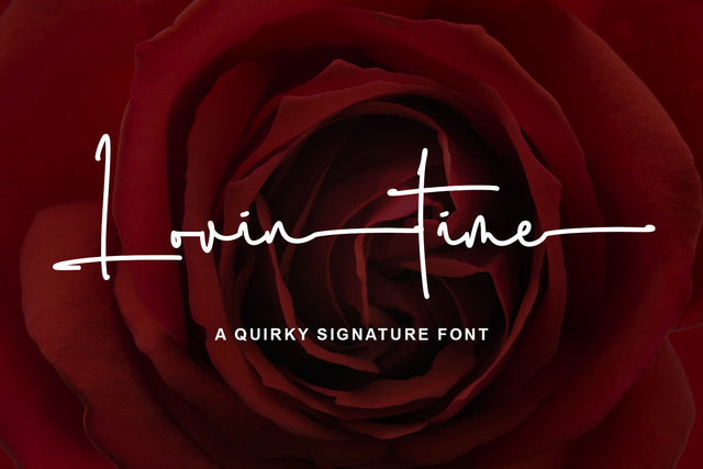 Lovintime Font Abo Daniel Studio 