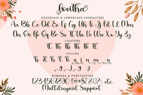 Lovitha Font Sakha Design Studio 