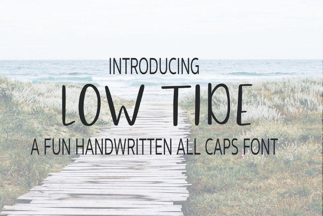 Low Tide Handwritten Font Font Kelly Leigh Creates