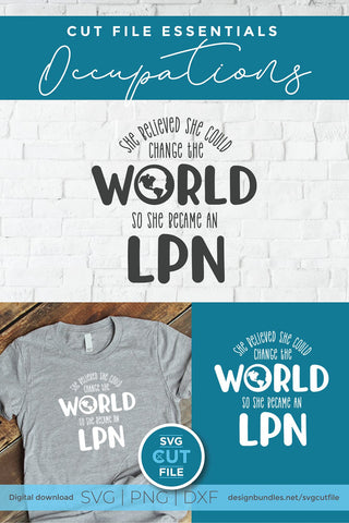 LPN svg, a licensed practical nurse svg for crafters SVG SVG Cut File 