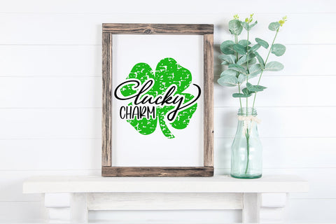 Luck Charm Four Leaf Clovers SVG SVG B Renee Design 