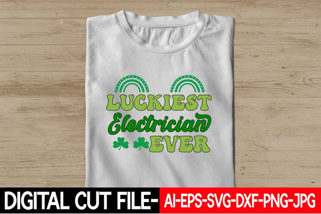 Luckiest Electrician Ever SVG Blessedprint 