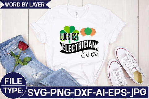 Luckiest Electrician Ever SVG Cut File SVG Studio Innate 