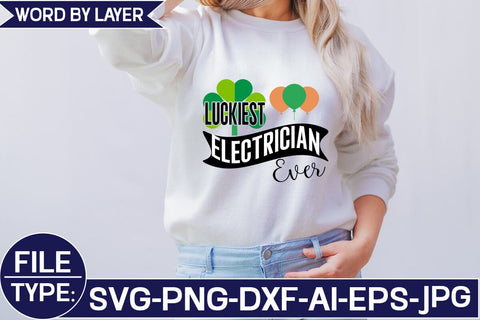Luckiest Electrician Ever SVG Cut File SVG Studio Innate 