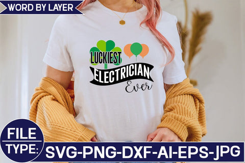 Luckiest Electrician Ever SVG Cut File SVG Studio Innate 