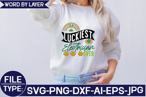 Luckiest Electrician Ever SVG Cut File SVG Studio Innate 