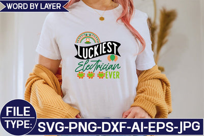 Luckiest Electrician Ever SVG Cut File SVG Studio Innate 