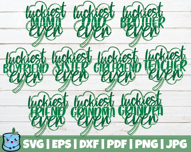 Luckiest Ever SVG Bundle SVG MintyMarshmallows 