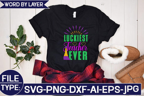 Luckiest Teacher Ever SVG Cut File SVG Studio Innate 