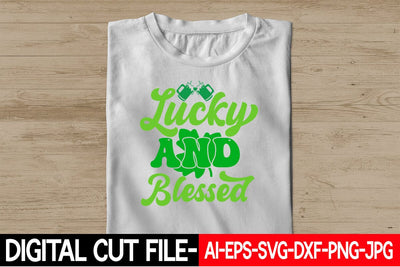 Lucky and Blessed SVG Blessedprint 