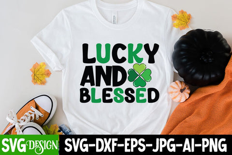 Lucky And Blessed SVG Cut File SVG BlackCatsMedia 