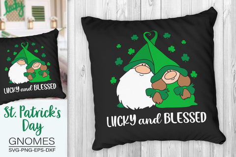 Lucky And Blessed Svg, St. Patrick's Day Gnomes Svg SVG SvgMonkeys 