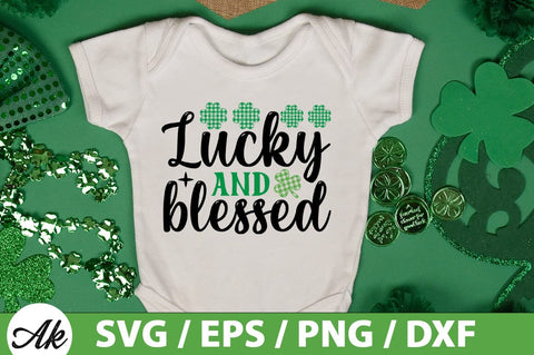 Lucky and blessed SVG SVG akazaddesign 